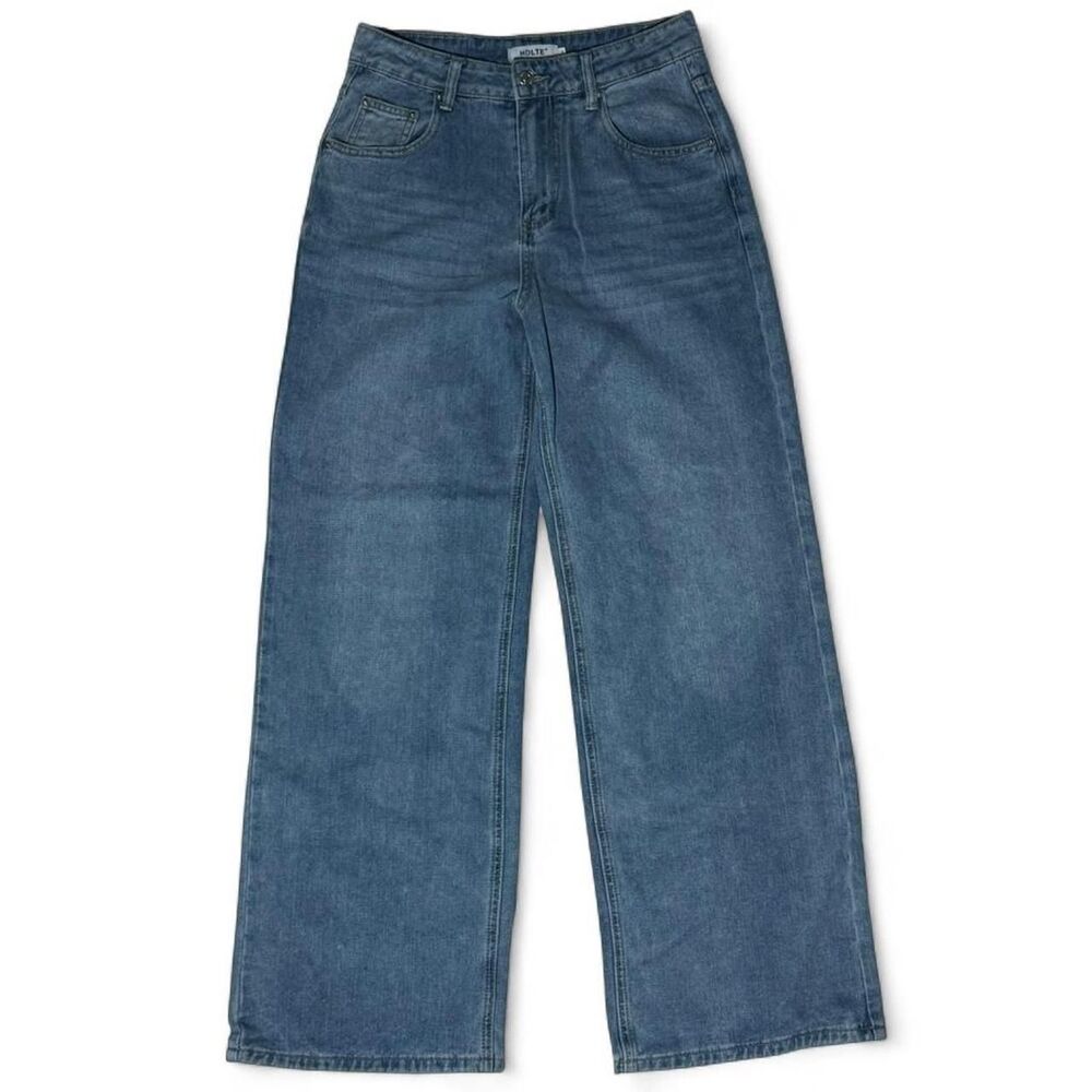 HDLTE Medium Wash Baggy Jeans Size Small
